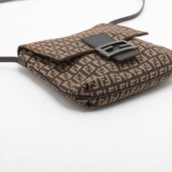 Fendi Zucchino Mamma Bucket Baguette Crossbody Bag Handbag Tote - Picture 4 of 11